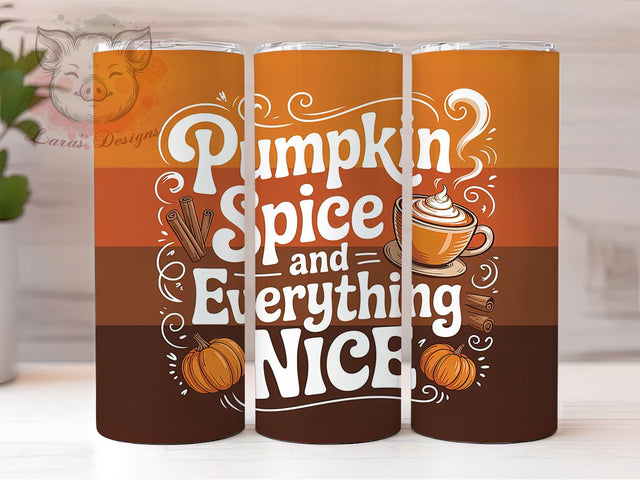 Autumn Harvest Cozy Fall Tumbler, Fall Wrap, Autumn Vibes, 20Oz Tumbler, Sublimation Design, Cozy Season, Harvest Theme Sublimation Lara' s Designs 