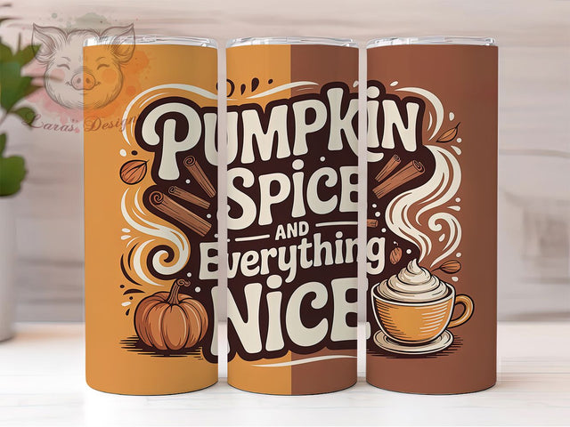 Autumn Harvest Cozy Fall Tumbler, Fall Wrap, Autumn Vibes, 20Oz Tumbler, Sublimation Design, Cozy Season, Harvest Theme Sublimation Lara' s Designs 