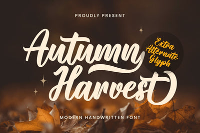 Autumn Harvest Font Mozarella 