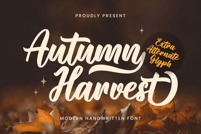 Autumn Harvest Font Mozarella 