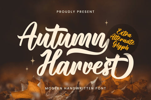 Autumn Harvest Font Mozarella 