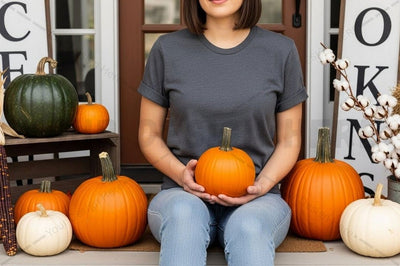 Autumn harvest t-shirt mockup Mock Up Photo Designangry 