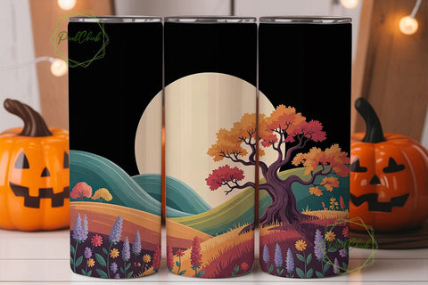 Autumn Hills 20oz Tumbler Wrap Sublimation PixelChick 