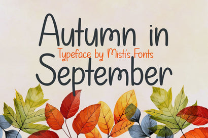 Autumn in September Font Misti's Fonts 