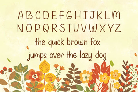 Autumn in September Font Misti's Fonts 