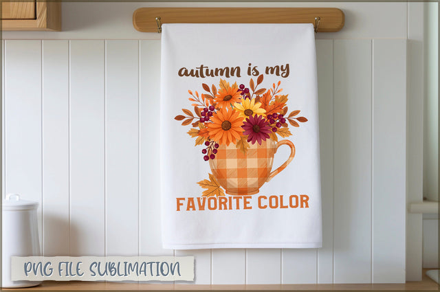 Autumn is my favorite color Towel PNG Sublimation Shetara Begum 