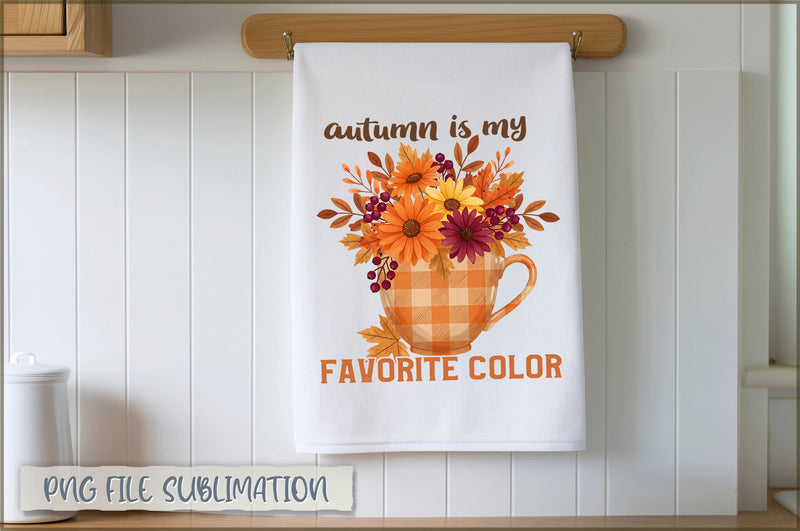 Autumn is my favorite color Towel PNG Sublimation Shetara Begum 