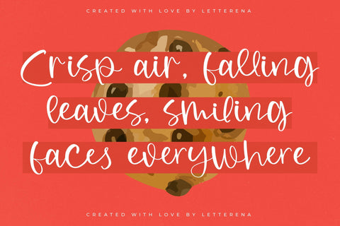Autumn Journey - Handwritten Script Font Font Letterena Studios 
