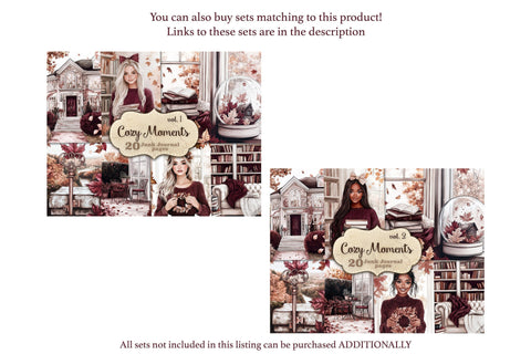 Autumn Junk Journal | African American Girl Pages SVG GlamArtZhanna 