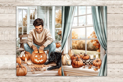 Autumn Junk Journal Pages | Pumpkin Spice Scrapbook Kit SVG GlamArtZhanna 