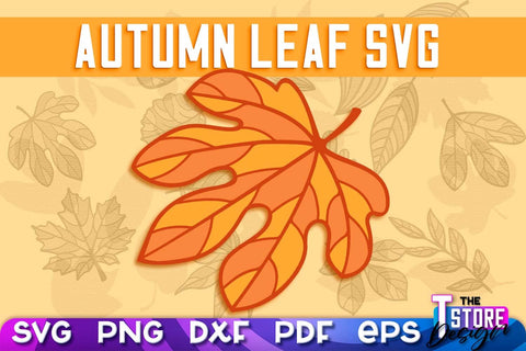 Autumn Leaf Bundle | Paper Leaves | Fall Design | Autumn Symbols | Fall Season | SVG Files SVG The T Store Design 
