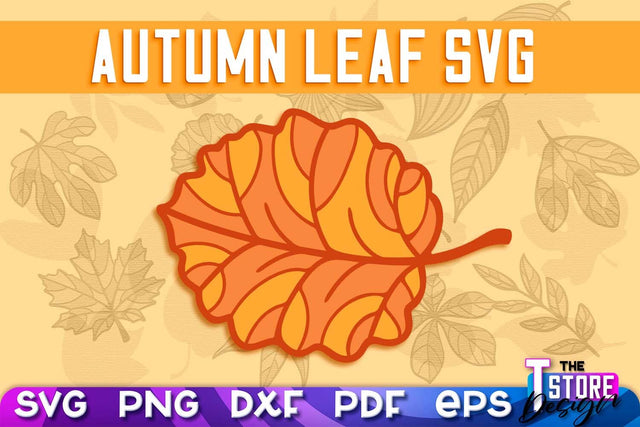 Autumn Leaf | Paper Leaves | Fall Design | Autumn Symbols | Fall Season | SVG File SVG The T Store Design 