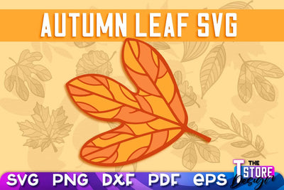 Autumn Leaf | Paper Leaves | Fall Design | Autumn Symbols | Fall Season | SVG File SVG The T Store Design 