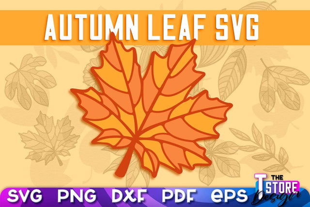 Autumn Leaf | Paper Leaves | Fall Design | Autumn Symbols | Fall Season | SVG File SVG The T Store Design 