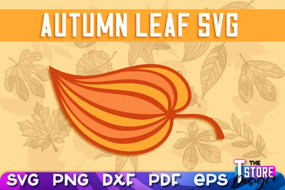 Autumn Leaf | Paper Leaves | Fall Design | Autumn Symbols | Fall Season | SVG File SVG The T Store Design 