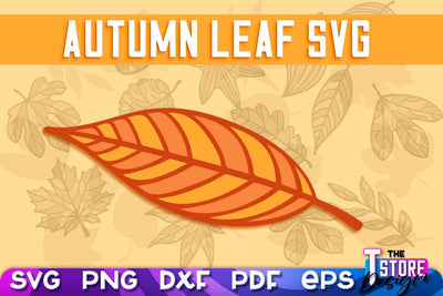 Autumn Leaf | Paper Leaves | Fall Design | Autumn Symbols | Fall Season | SVG File SVG The T Store Design 