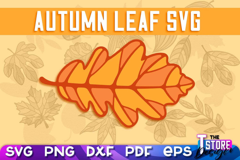 Autumn Leaf | Paper Leaves | Fall Design | Autumn Symbols | Fall Season | SVG File SVG The T Store Design 