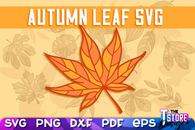 Autumn Leaf | Paper Leaves | Fall Design | Autumn Symbols | Fall Season | SVG File SVG The T Store Design 