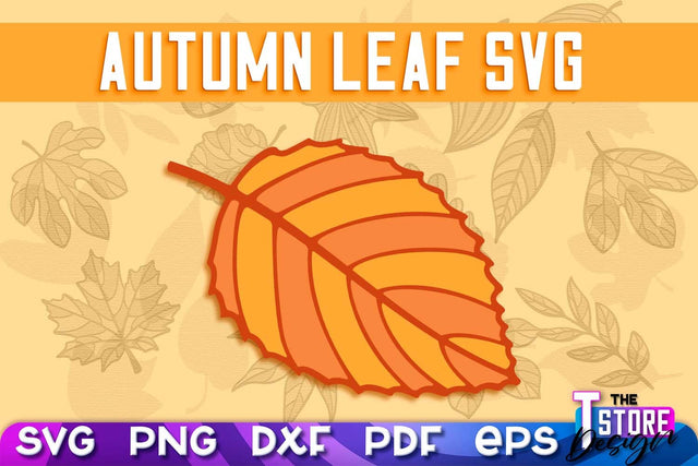 Autumn Leaf | Paper Leaves | Fall Design | Autumn Symbols | Fall Season | SVG File SVG The T Store Design 