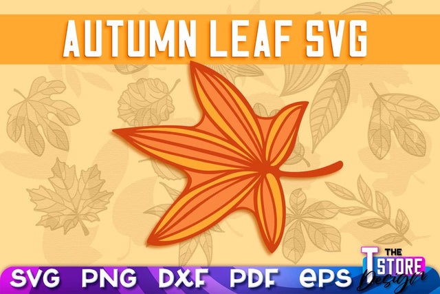 Autumn Leaf | Paper Leaves | Fall Design | Autumn Symbols | Fall Season | SVG File SVG The T Store Design 