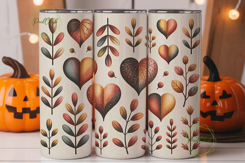 Autumn Leaves 20oz Tumbler Wrap Sublimation PixelChick 