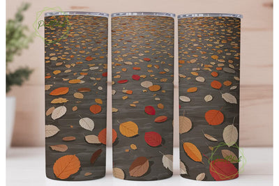 Autumn Leaves 20oz Tumbler Wrap Sublimation PixelChick 