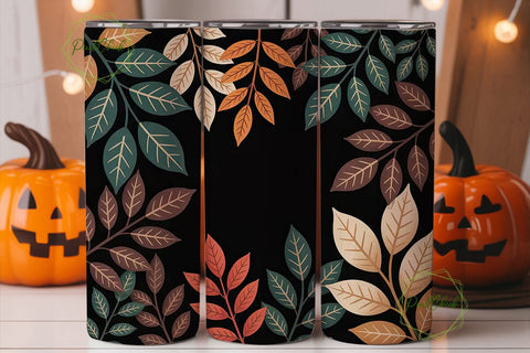 Autumn Leaves 20oz Tumbler Wrap Sublimation PixelChick 