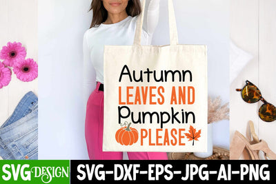 Autumn Leaves And Pumpkin Please SVG Design,all Farmhouse SVG Cut File , Fall Farmhouse SVG Quotes , Fall SVG Cut File, Autumn SVG Cut File SVG BlackCatsMedia 