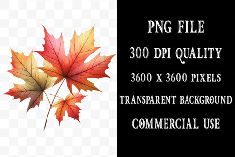 Autumn Leaves Clipart Set Sublimation SVGista 