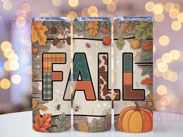 Autumn Leaves Cozy Fall Tumbler, Autumn Leaves Wrap, 20oz Sublimation, Leaf Pattern Cup, Fall Season Mug, Autumn Drinkware, Cozy Fall Tumbler Sublimation SvggirlplusArt 