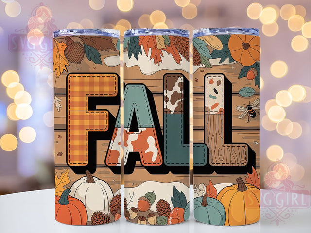 Autumn Leaves Cozy Fall Tumbler, Autumn Leaves Wrap, 20oz Sublimation, Leaf Pattern Cup, Fall Season Mug, Autumn Drinkware, Cozy Fall Tumbler Sublimation SvggirlplusArt 