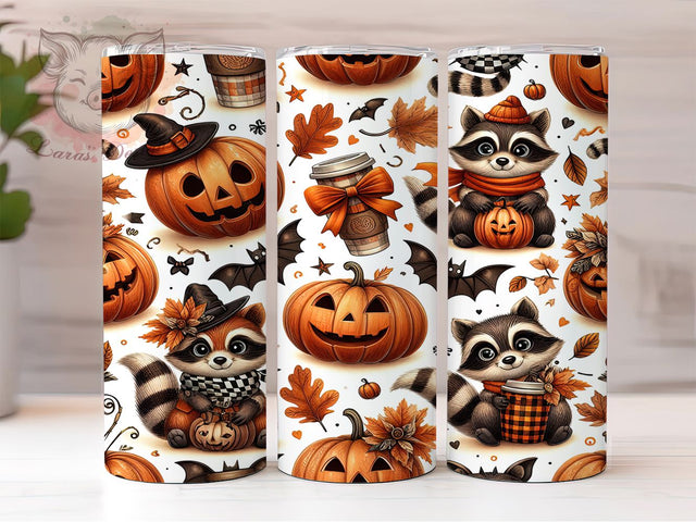 Autumn Leaves Rustic Pumpkin Tumbler, Pumpkin Cup Wrap, 20Oz Sublimation, Fall Harvest Drinkware, Rustic Autumn Tumbler, Cozy Pumpkin Cup Design, Seasonal Coffee Wrap Sublimation Lara' s Designs 