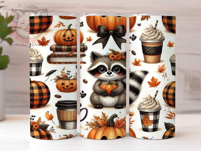 Autumn Leaves Rustic Pumpkin Tumbler, Pumpkin Cup Wrap, 20Oz Sublimation, Fall Harvest Drinkware, Rustic Autumn Tumbler, Cozy Pumpkin Cup Design, Seasonal Coffee Wrap Sublimation Lara' s Designs 