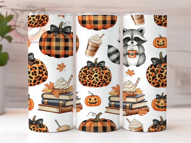 Autumn Leaves Rustic Pumpkin Tumbler, Pumpkin Cup Wrap, 20Oz Sublimation, Fall Harvest Drinkware, Rustic Autumn Tumbler, Cozy Pumpkin Cup Design, Seasonal Coffee Wrap Sublimation Lara' s Designs 