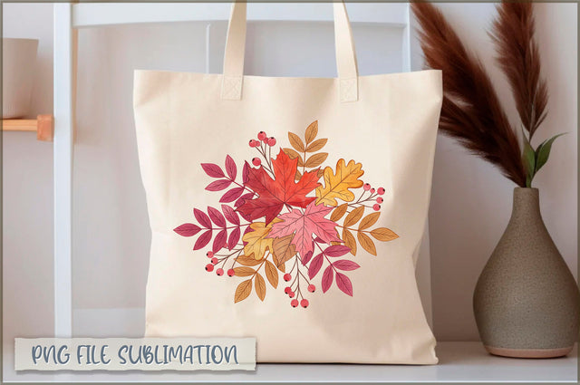 Autumn Leaves Tote Bag Sublimation Shetara Begum 