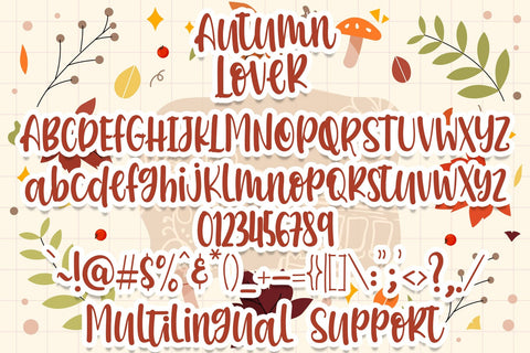 Autumn Lover Font Font Dm Letter Studio 