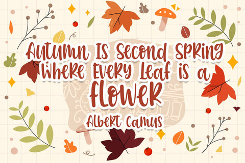 Autumn Lover Font Font Dm Letter Studio 