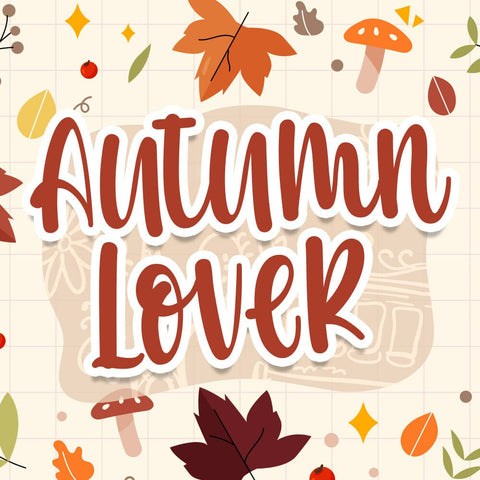 Autumn Lover Font Font Dm Letter Studio 