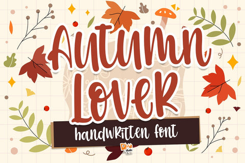 Autumn Lover Font Font Dm Letter Studio 