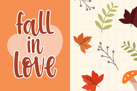 Autumn Lover Font Font Dm Letter Studio 