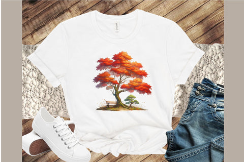 Autumn Maple Tree Sublimation Clipart Sublimation designartist 