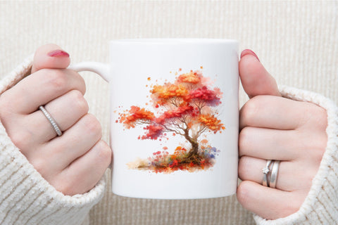 Autumn Maple Tree Sublimation Clipart Sublimation designartist 