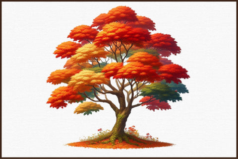 Autumn Maple Tree Sublimation Clipart Sublimation designartist 