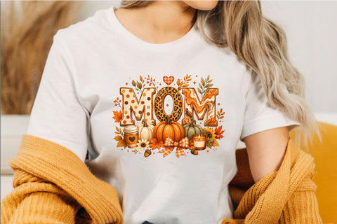 Autumn Mom Pumpkin Sublimation Design Sublimation SVGArt 