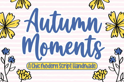 Autumn Moment Font Studio Natural Ink 