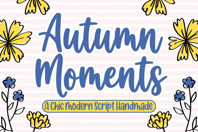 Autumn Moment Font Studio Natural Ink 