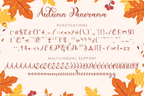 Autumn Panorama Font Prasetya Letter 