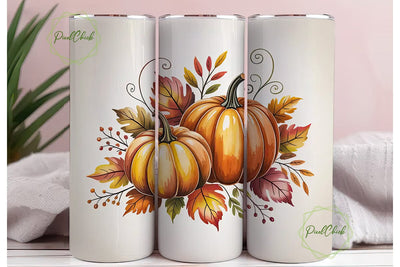 Autumn Pumpkin Patch 20oz Tumbler Wrap Sublimation PixelChick 