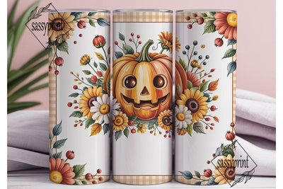 Autumn Pumpkin Patch 20oz Tumbler Wrap Sublimation sassyprint 