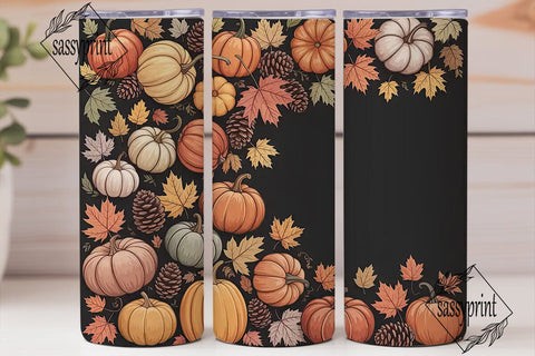 Autumn Pumpkin Spice 20oz Tumbler Wrap Sublimation sassyprint 
